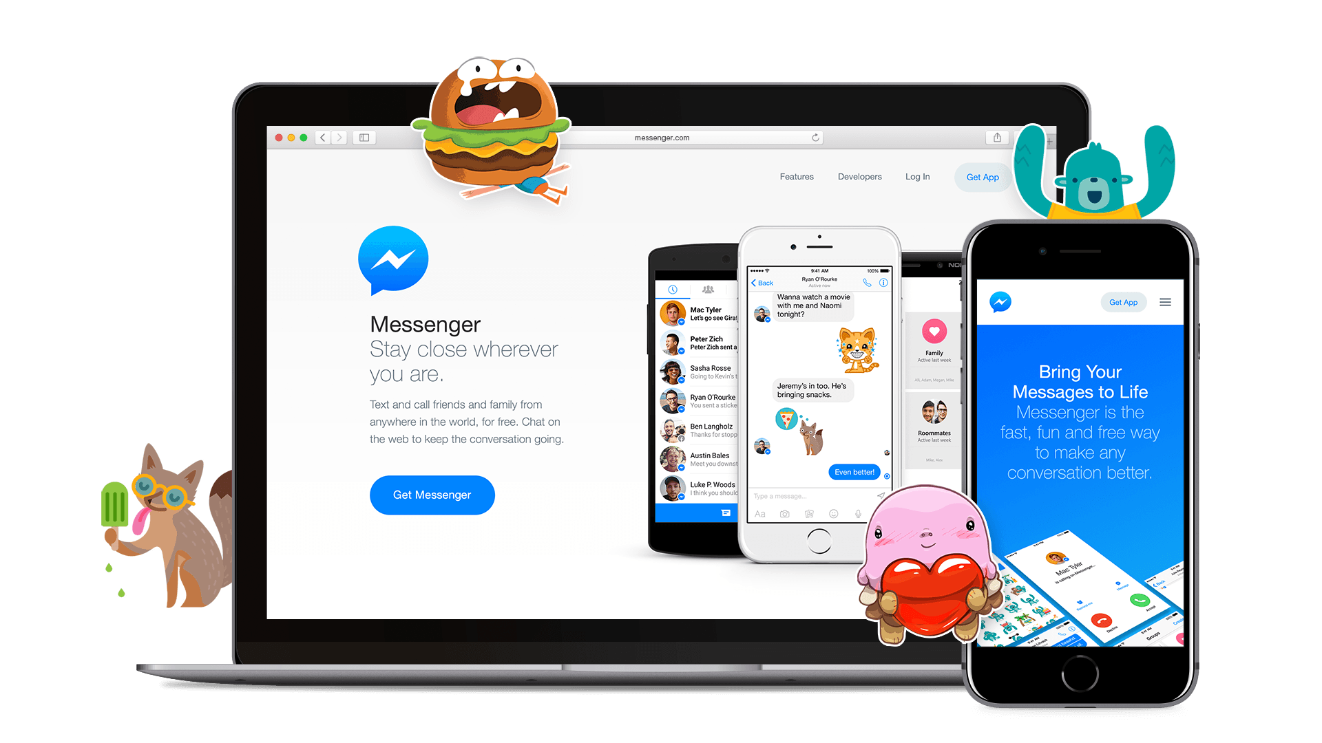 Happy person using a laptop